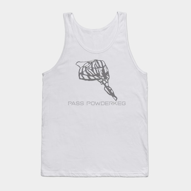 Pass Powderkeg Resort 3D Tank Top by Mapsynergy